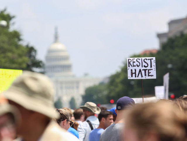 White nationalists dwarfed by crowds of counterprotesters in Washington