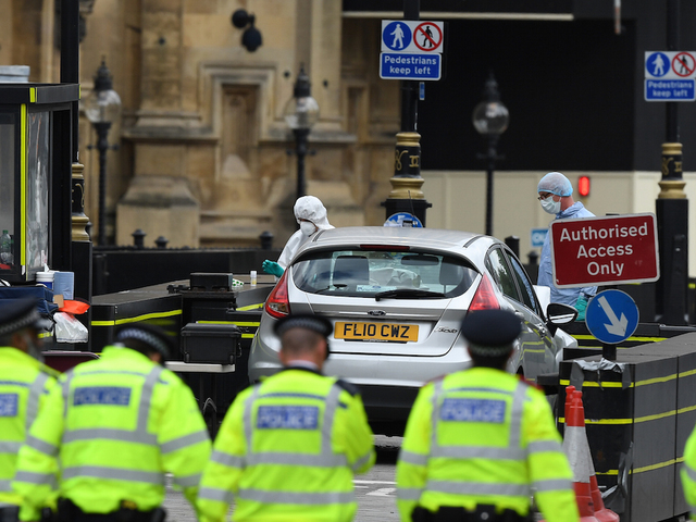 Man who crashed car outside UK Parliament charged with attempted murder